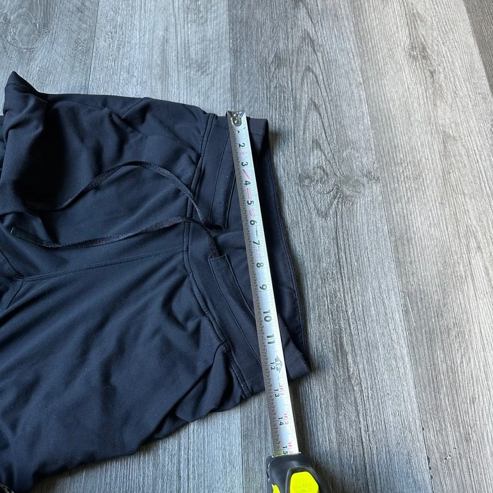 Lululemon Black Joggers Sweatpants‎ Drawstring Size 4 Soft Fleece